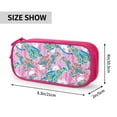 thumbnail image 4 of TEQUAN Large Capacity Pencil Case, Modern Pink Leopard Animal Pattern Pencil Pouch 2 Compartments Pencil Bag (Pink), 4 of 7