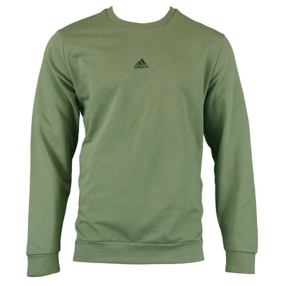 adidas Men's Fleece Crewneck (Green, XX-Large)