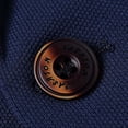 thumbnail image 4 of SWSMCLT Men's Business Casual Blazer Split Suit Jacket Long Sleeved Blazer Jacket Casual Snazzy Navy 44, 4 of 5