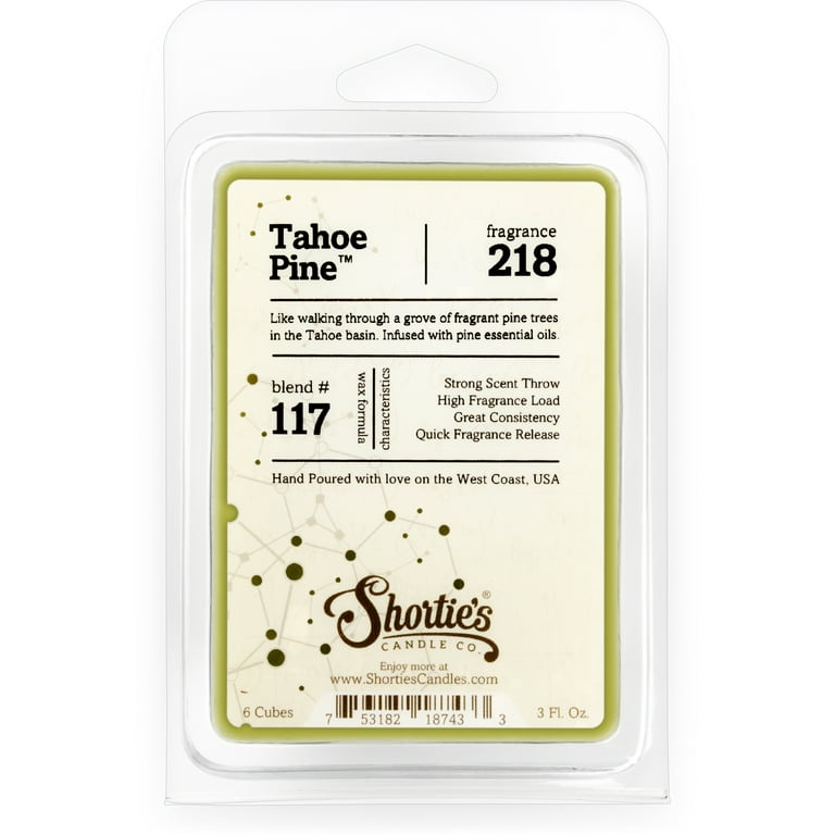 Tahoe Pine Wax Melts - Highly Scented + Essential & Natural Oils -  Shortie's Candle Company 