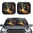 thumbnail image 6 of Lsque Magical Tarot Reading 2 PCS Windshield Sun Shade | CarFoldable Window Covers | Car Accessories Reflect UV for Universal Cars SUV Truck | Medium, 6 of 7
