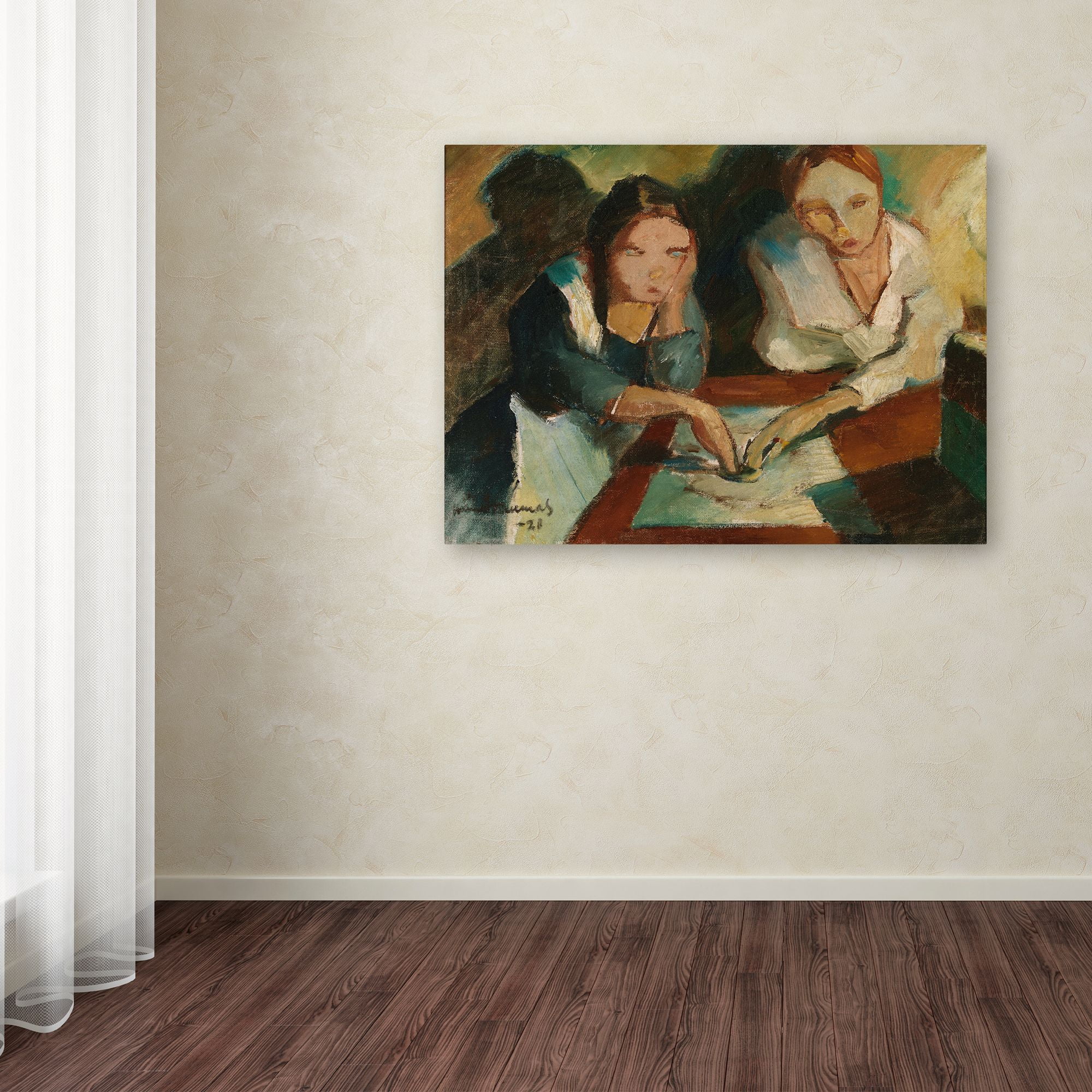 Trademark Fine Art People Canvas Art ' A Spiritualistic Seance ' by Kunnas