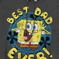 thumbnail image 2 of SpongeBob SquarePants Father's Day Best Dad Ever Unisex Adult Pull-Over Heather Hoodie, Black Heather, 3X-Large, 2 of 4