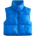 thumbnail image 1 of ORUYROP Gilet Court d'Hiver pour Femmes, Léger, Sans Manches, Chaud, Rembourré, 1 of 7
