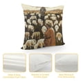 thumbnail image 4 of Orinice Sheep Cows Graphic Decorative Cushion Throw Pillow Cover for Home Couch Living Room Bed Sofa 1PC Soft and Durable 20x20in, 4 of 5