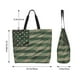 thumbnail image 5 of Fotbe Jungle Green Camo USA Flag Bolsa Tote Estética de Lona con Estampado para Mujer - Bolsa Reutilizable de Hombro Casual para Vacaciones, Compras, Trabajo y Gimnasio, 5 of 8