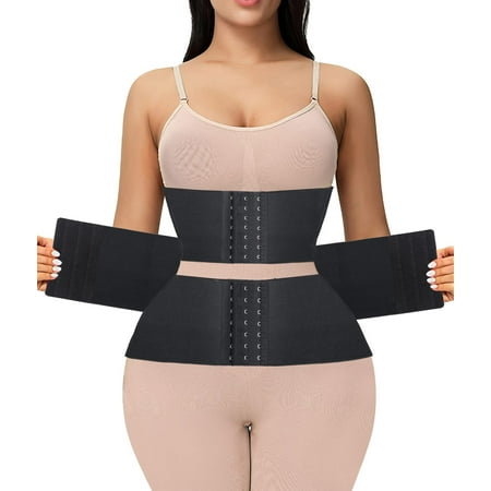 

2022 New Style Upgraded Waist Trainer for Women Lower Belly Fat Body Shaper Plus Size Corset Waist Trimmer for Women Under Clothes Hourglass Postpartum Belly Slimming Band for Workout Yoga Gym Hook