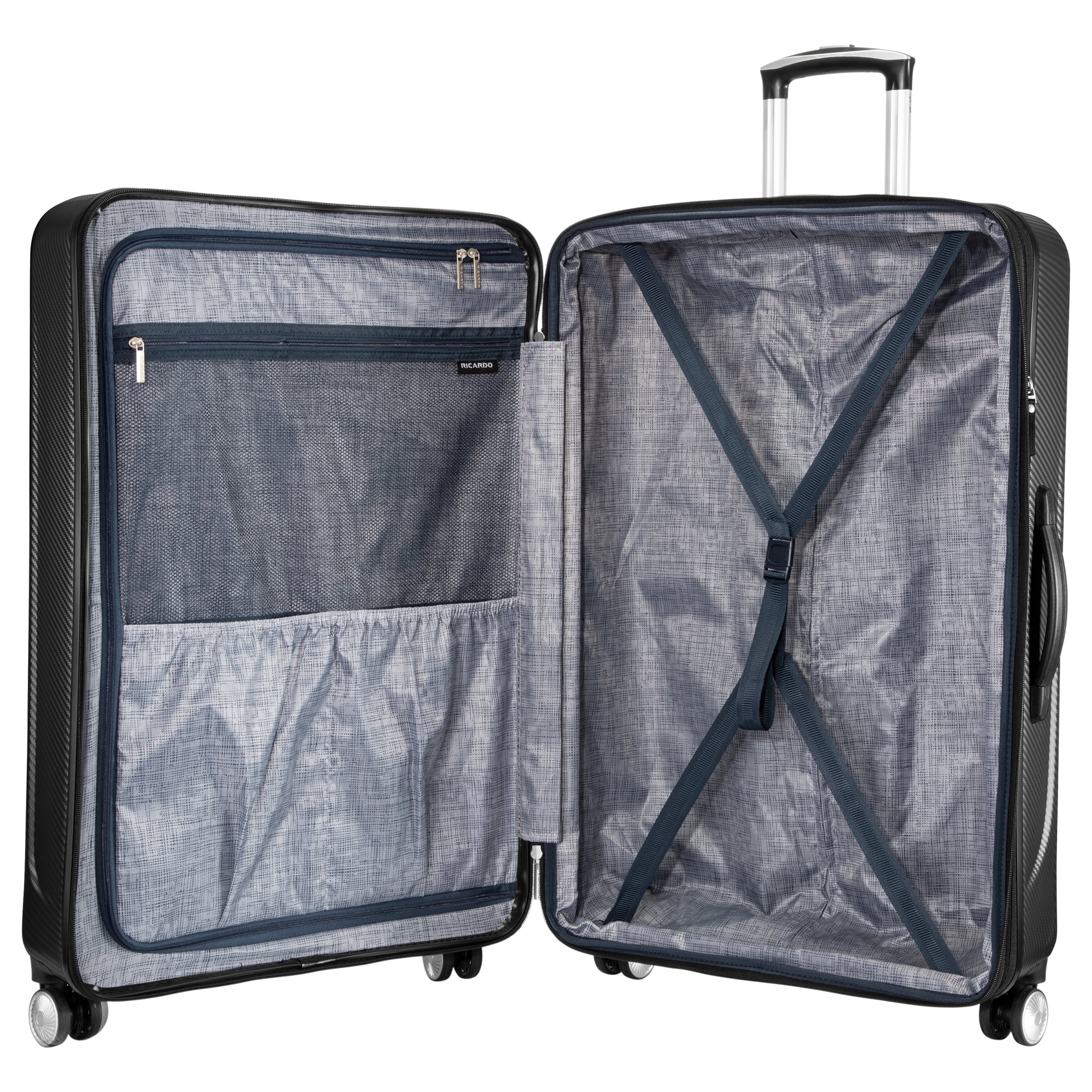 Ricardo Beverly Hills Anchor Bay Hardside 29" Expandable Checked Spinner Luggage, Charcoal