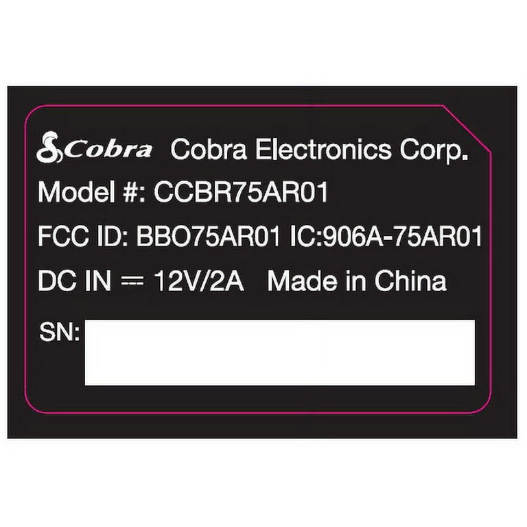 Cobra 75 All Road Recreational CB Radio 