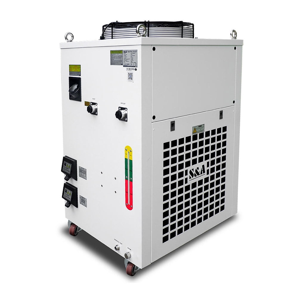 Qomolangma S&A 220V 60Hz CW-6200BN Industrial Water Chiller (for 200W Laser Diode and CO2 RF Laser , 600W CO2 Laser,400W Solid-state Laser, 600W-1000W Fiber Laser, 45KW CNC Spindle Cooling)