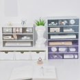 thumbnail image 3 of Desktop Drawer Storage Box Free Combination Stackable Multi-Layer Divider for Ca White, 3 of 4