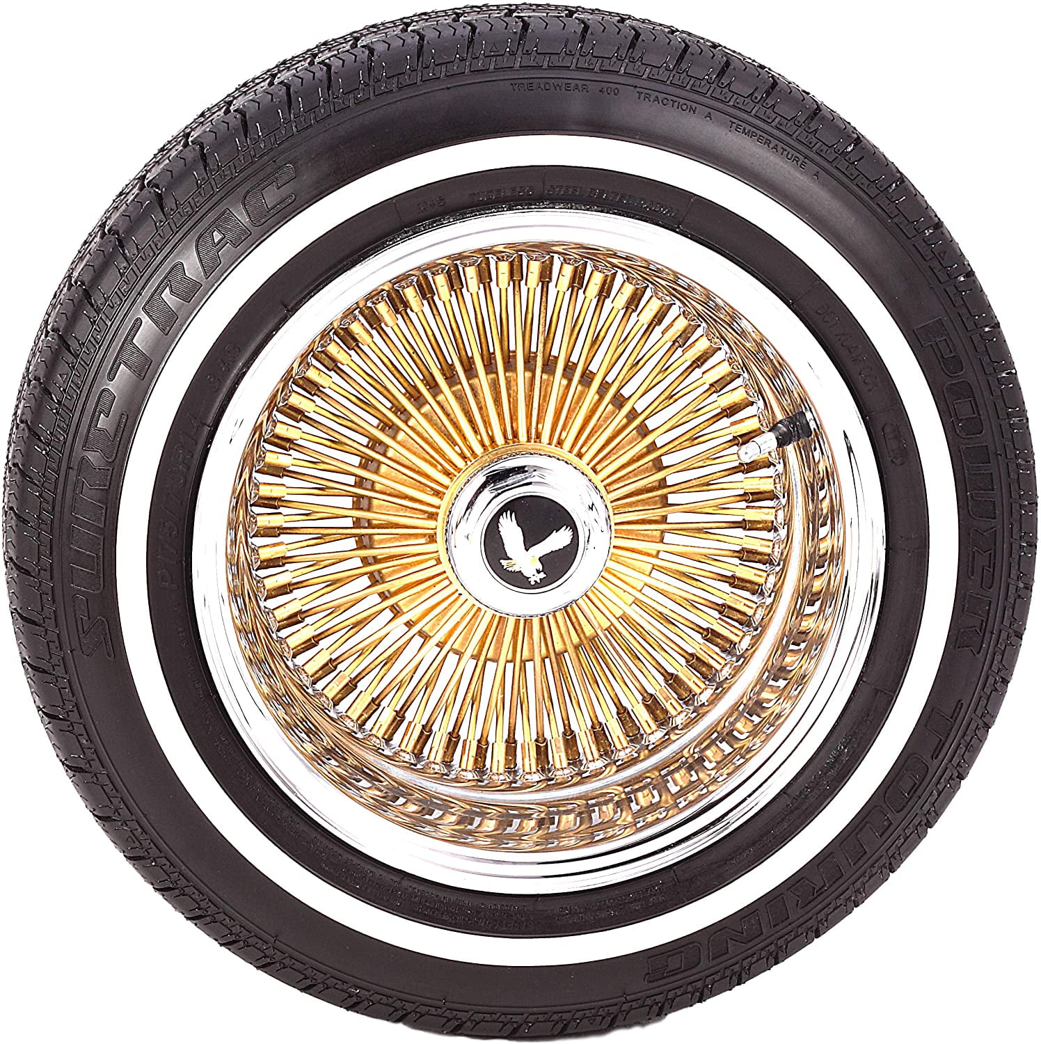 Suretrac White Wall Tire Power Touring R  S Fits: