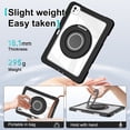 thumbnail image 2 of XYX Shockproof Tablet Case for iPad Pro 11 inch 2024 5th Gen(M4) with 360 Rotating Stand, Slim Lightweight with Pencil Holder, Black, 2 of 5