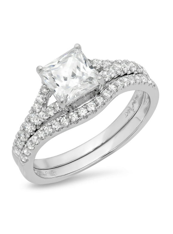 Clara Pucci Engagement Rings in Wedding Jewelry - Walmart.com