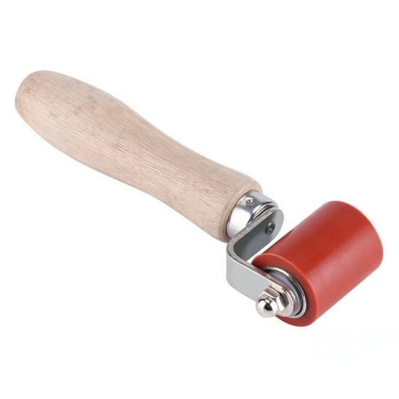 40mm Red High-Temp Silicone Pressure Roller - For PVC Welding, Roofing, Car Tint, Wallpaper Seams