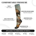 thumbnail image 2 of Pofeuu Hiking Duck Print Compression Socks for Women & Men Circulation - Best Support for Nurses,Running,Athletic,Sports, 2 of 7