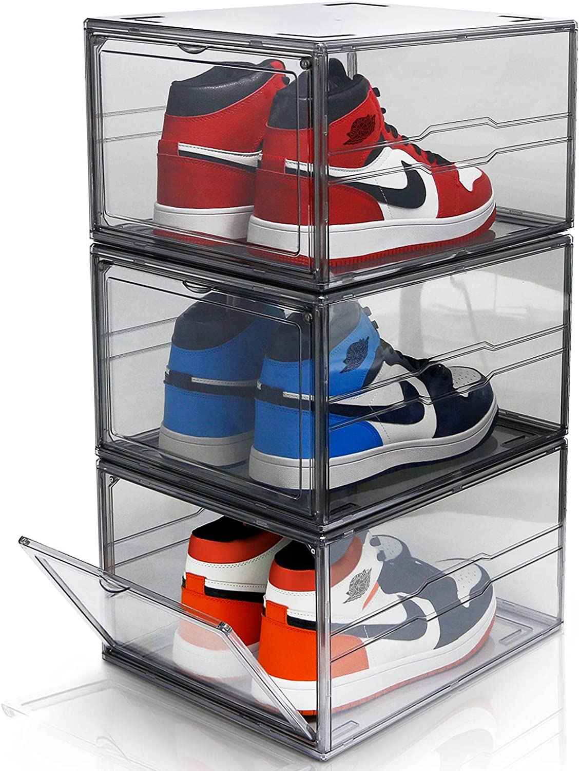 Acrylic Shoe Box Organizer Extra Large,Shoe Storage Boxes Clear Plastic