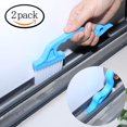 thumbnail image 2 of 2pcs Window Track Cleaning Brushes, Hand-held Groove Gap Cleaning Tools Door Track Kitchen Cleaning Brushes Set(Blue), 2 of 5