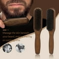 thumbnail image 3 of Boar Bristle Beard Brush for Men - Boar Bristle Hair Brush for Beard Straightener Soft Bristle Hair Brush - Mens Beard Grooming Brush for Thick Hair, 3 of 5