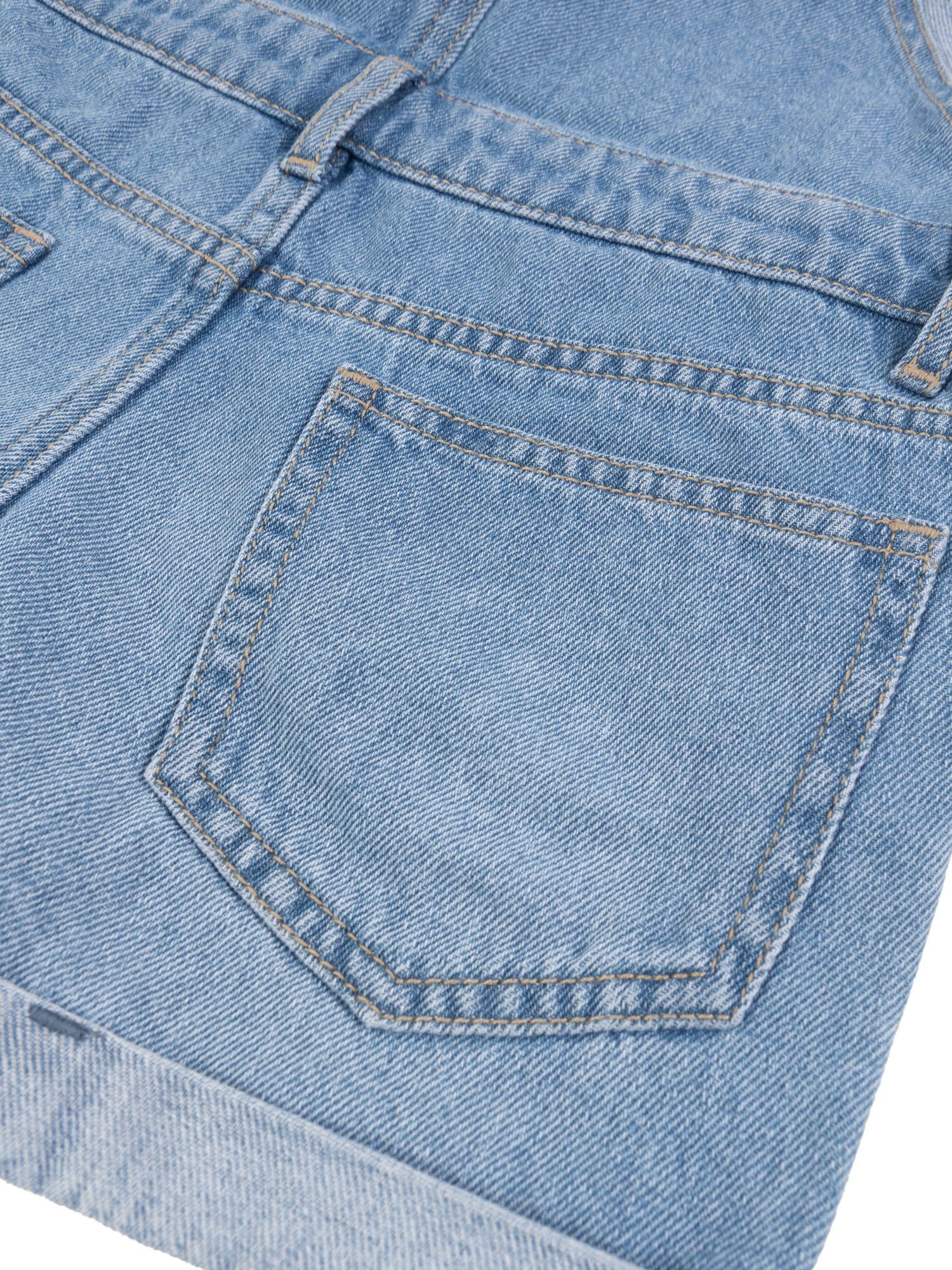 Wonder Nation Girls Denim Shortall, Sizes 4-18