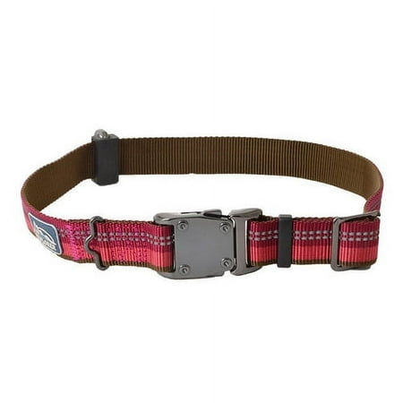 UPC: 0076484369209 | K9 Explorer Berry Red Reflective Adjustable Dog Collar – 18 -26  Long x 1  Wide