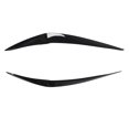 thumbnail image 1 of 1 Pair Left & Right Front Headlight Eyebrows Eyelids Cover Trim Fit for 1 Series F20 Facelift 2015-2019 Gloss Black, 1 of 4