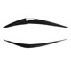 thumbnail image 1 of 1 Pair Left & Right Front Headlight Eyebrows Eyelids Cover Trim Fit for 1 Series F20 Facelift 2015-2019 Gloss Black, 1 of 4