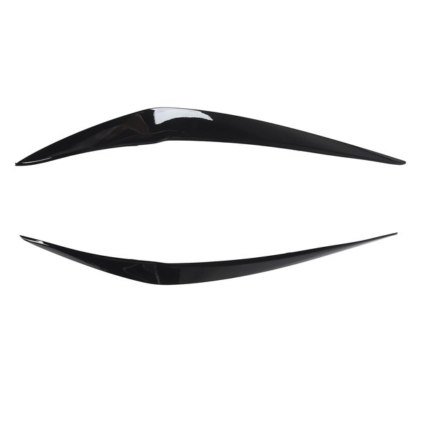1 Pair Left & Right Front Headlight Eyebrows Eyelids Cover Trim Fit for 1 Series F20 Facelift 2015-2019 Gloss Black