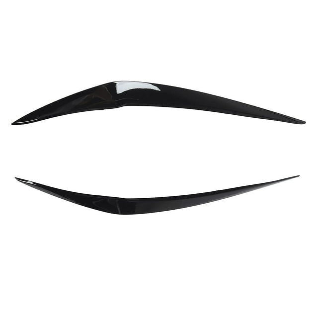 1 Pair Left & Right Front Headlight Eyebrows Eyelids Cover Trim Fit for 1 Series F20 Facelift 2015-2019 Gloss Black