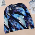 thumbnail image 6 of Sweatshirt For Womens Crewneck Geometric Lattice Hoodies Teen Girls Cute, 6 of 7