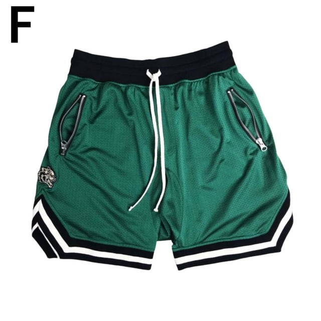 Pantalones de entrenamiento de baloncesto de malla Pantalones cortos europeos y americanos para correr SY4 T2B9