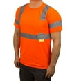 thumbnail image 3 of NY Hi-Viz Workwear Class 3 High Vis Reflective Short Sleeve ANSI Safety Shirt 9081- Orange / Small, 3 of 6