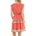 thumbnail image 3 of Nanette Lepore Flutter Sleeve Midi Dress with Border Print, 3 of 6