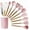 Rose Pink, variant on Aa2Zee 12 piece Silicone Utensil/Kitchenware Set, Black - SIUTL12PCBLK