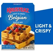 Krusteaz Light and Crispy Belgian Waffle Mix, Krusteaz Waffle Mix, 28 oz Box