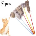 thumbnail image 2 of 5PCS Cat Teaser Wand Creative Plush Interactive Cat Teaser Toy Cat Training Toy, 2 of 6
