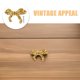 thumbnail image 3 of CRILSTYLEO 2Ud Decorativos De Latón Dorado Con Forma De Moño Para Muebles Y Armarios, 3 of 8