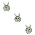 thumbnail image 2 of relayinert Cute Rabbit Deer Shaped Alarm Clock for Bedroom Nordic Style Playful and Endearing Green Rabbit 3Set, 2 of 6