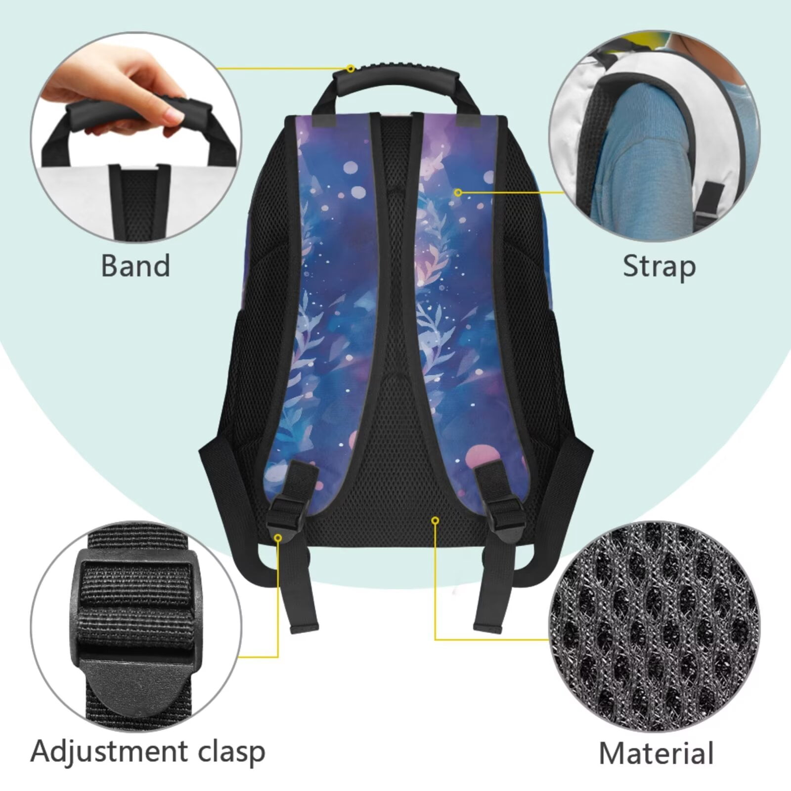 Binienty Axolotl Backpack With Water Bottle Set For Elementary School Girls 17 Inch Bookbag Small Lunch Bag Pen Organizer Case Bookmarks Back To School Gifts For Kids