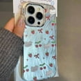 thumbnail image 1 of For iPhone 14 Pro phone Shell Cute Cartoon Dog, Strawberry, PC+TPU shock proof Telefonskal, 1 of 4