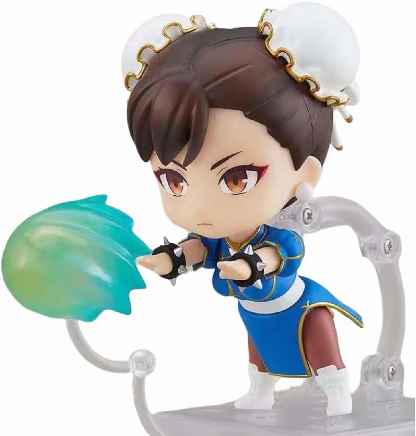 New Chunli Figure, Q Version Fighting Chunli Anime Figure 10cm/3.9inch PVC Character Cosplay Model Collectible Handicrafts for Anime Fans Gift