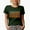 Military Green, variant on Tennessee, USA State Themed, Groovy Retro Wavy Text Merch Gift, Navy Blue T-Shirt, Large