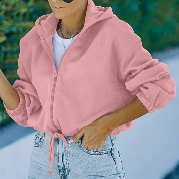 Sweater hoodie best sale crop top