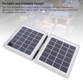 thumbnail image 3 of 10W Portable Solar Charger, Monocrystal Silicon Material 2 DC Ports Design Multifunctional Foldable Solar Panel for Hiking Fishing, 3 of 7