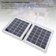 thumbnail image 3 of Panel Solar Portátil De 10W, Panel De Silicio Monocristal Plegable Cargador Solar Plegable Con 2 Puertos DC IP65 Implaz De Agua Para Acampar De Senderismo, 3 of 7
