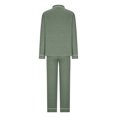 thumbnail image 5 of qolati Pajamas Sets for Women Two Piece Stylish Long Sleeve Button Down Shirts with Long Pants Sleepwear Loose Fit Soft Lounge Sets Sweatsuits, 5 of 7