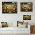 thumbnail image 4 of Designart "Orange Blue Cactus Desert Oasis Barrel" Floral Print on Natural Pine Wood, 4 of 5