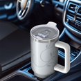 thumbnail image 6 of Floral 40oz Tumbler– Stainless Steel Insulated Tumbler with Handle and Straw, Large Capacity Travel Cup for Hot & Cold Drinks,Thanksgiving,Christmas, Spring,Flower, 6 of 6