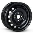 thumbnail image 2 of 14 Inch Wheel for 2006-2017 Hyundai Accent 4 Lug Black Steel Rim, 2 of 5