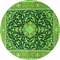 thumbnail image 1 of Ahgly Company Indoor Round Medallion Green Traditional Area Rugs, 6' Round, 1 of 1